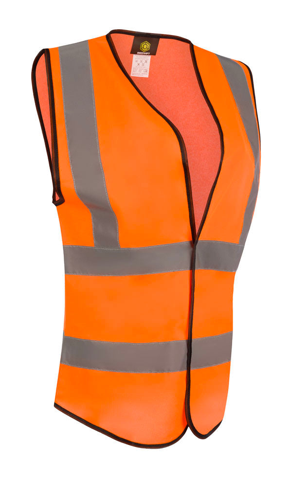Beeswift Womens Hi-Vis Waistcoat Orange (10)