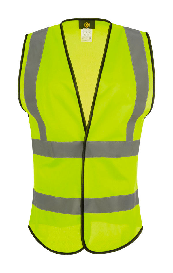 Beeswift Womens Hi-Vis Waistcoat Yellow ALL SIZES
