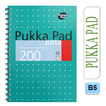 Pukka Pads Metallic Green Jotta B5 Notebook 8520-MET