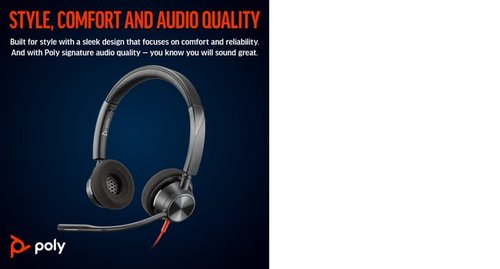 Poly Blackwire 3320 Stereo USB-C/A Headset 8X219AA