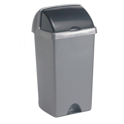 Addis Roll Top Bin 50 Litre Metallic Grey