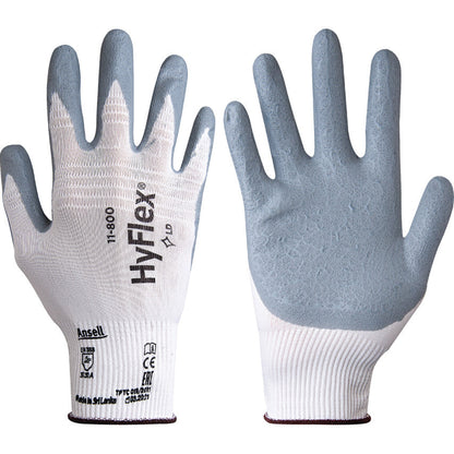 Ansell Hyflex Grey Foam Gloves (Pair)