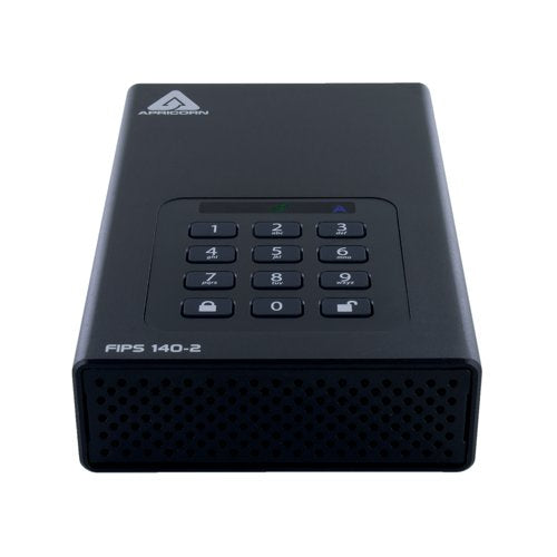 Apricorn Aegis Padlock DT 256-Bit AES-XTS Encryption External Hard Drive 2TB ADT3PL256F2000EM