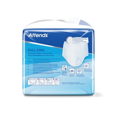 Attends Pull-Ons Incontinence Pants Size 10XL x4 Pack of 14 36851