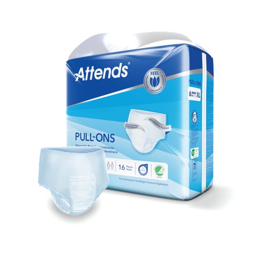 Attends Pull-Ons Incontinence Pants Size 6XL x4 Pack of 16 36849