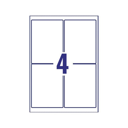 Avery Laser Label Heavy Duty 4 Per Sheet White (Pack of 80) L4774-20