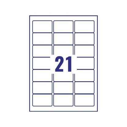 Avery Laser Label Heavy Duty 21 Per Sheet White (Pack of 420) L7060-20