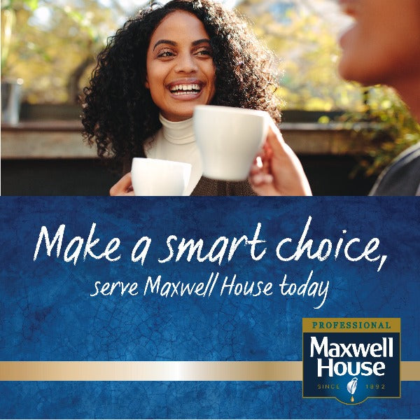 Maxwell House Cappuccino Instant Coffee 1kg Tin (Full Pack 4's)
