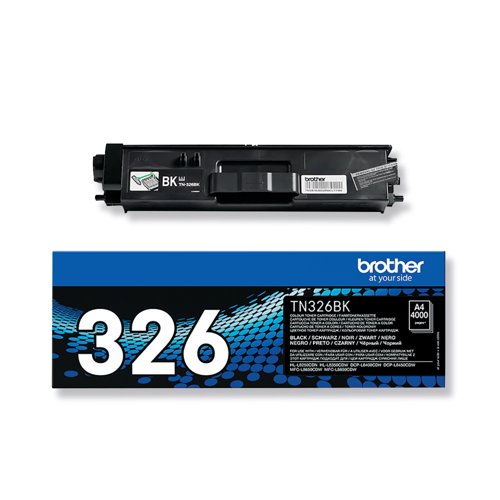 Brother TN-326BK Toner Cartridge High Yield Black TN326BK