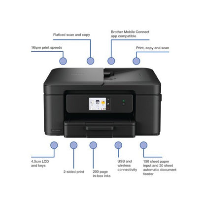 Brother DCP-J1360DW 3-in-1 Wireless Colour Inkjet Printer DCPJ1360DWZU1
