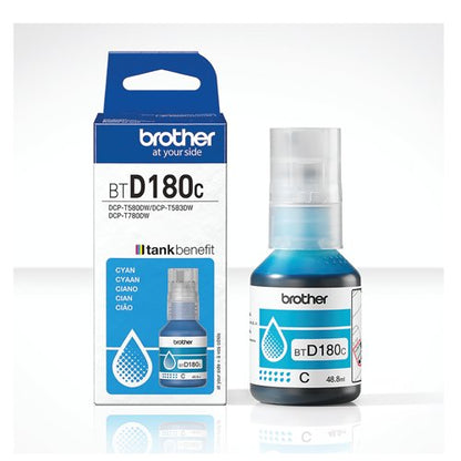Brother Ink Bottle Super High Yield Cyan BTD180C