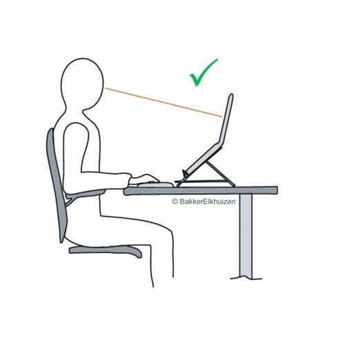 BakkerElkhuizen Ergo-Q 160 Laptop Stand Dark Grey BNEQ160DG