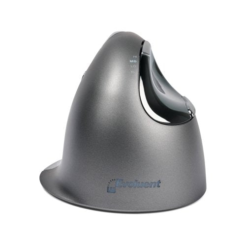 BakkerElkhuizen Evoluent4 Wired Left Handed Vertical Mouse Medium Black/Grey/Silver BNEEVL4