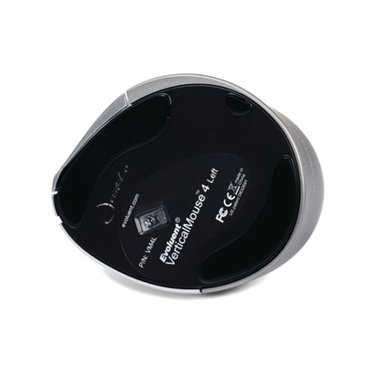 BakkerElkhuizen Evoluent4 Wired Left Handed Vertical Mouse Medium Black/Grey/Silver BNEEVL4