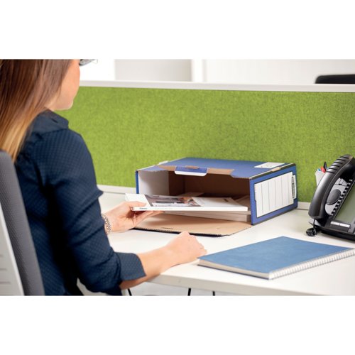 Bankers Box Premium Transfer File Blue/White (Pack of 10) 00059-FF