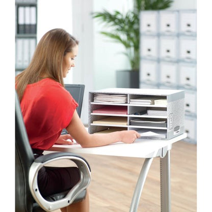 Bankers Box System Desktop Sorter Grey (Pack of 5) 08750