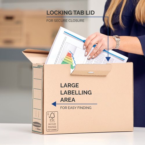 Bankers Box Earth Series Transfer File A4 100x315x250mm Brown (Pack of 20) 4470201