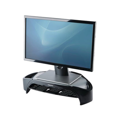 Fellowes Smart Suites Height Adjustable Monitor Riser Black/Silver 8020801