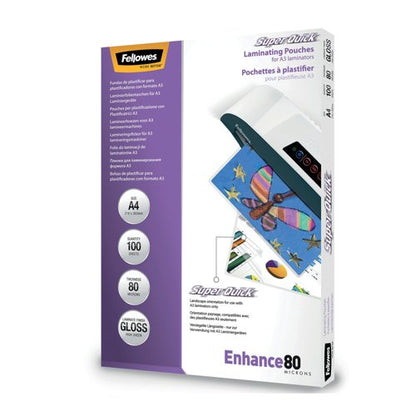 Fellowes SuperQuick Lamg Pouch A4 160mi Gloss Pack of 100 5306207