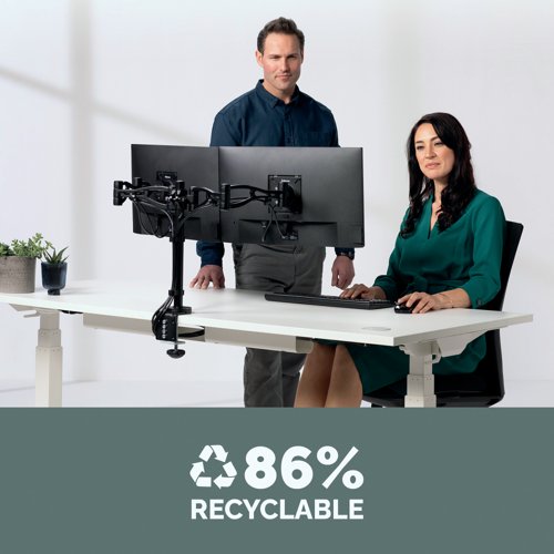 Fellowes Vista Dual Monitor Arm 8041701