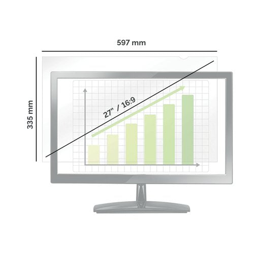 Fellowes Blackout Privacy Filter 27 Inch 16:09 4815001