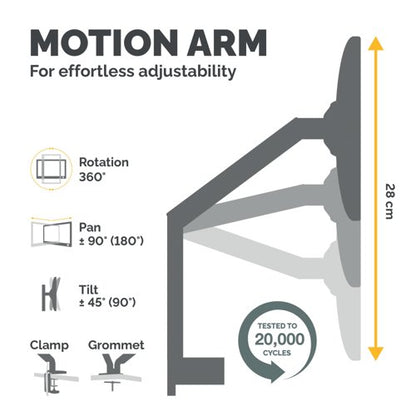 Fellowes Platinum Series Single Monitor Arm 8043301