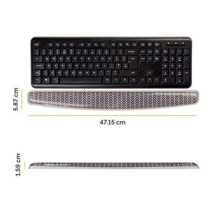Fellowes Photo Gel Keyboard Wrist Support Chevron Design 9653601
