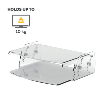 Fellowes Clarity Adjustable Monitor Stand Clear Acrylic 9731101