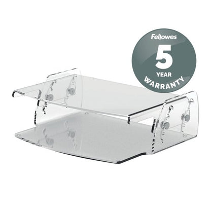 Fellowes Clarity Adjustable Monitor Stand Clear Acrylic 9731101