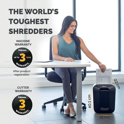 Fellowes Powershred Lx45 Cross-Cut Shredder 230V 4401501