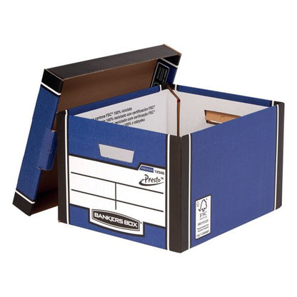 Bankers Box Premium Classic Storage Box Blue (Pack of 5) 7250617