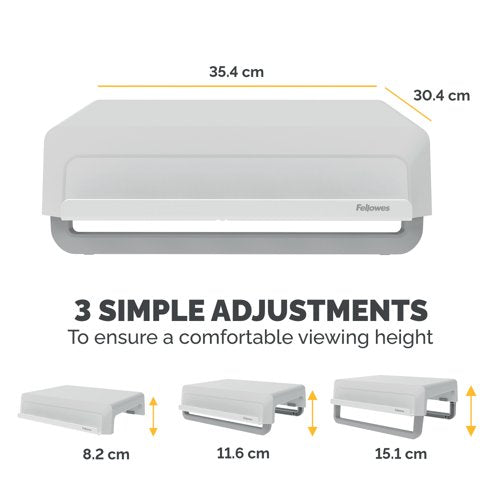Fellowes Breyta Monitor Stand White 100016561