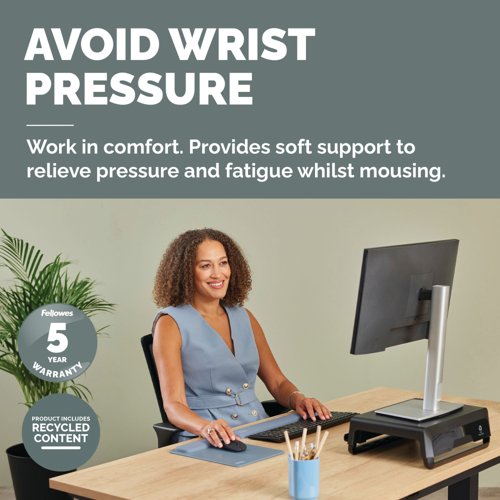 Fellowes Breyta XL Mouse Pad Wrist Rest Marine 100142562