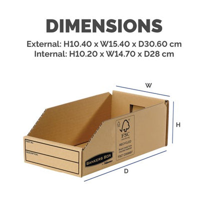 Bankers Box Earth Series Parts Bin 147mm (Pack of 50) 7354