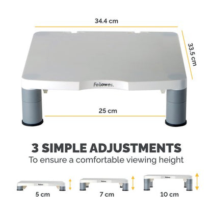 Fellowes Standard Monitor Stand Platinum 91712