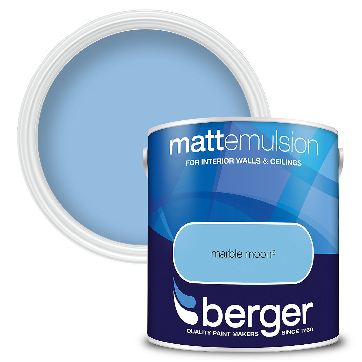 Berger Matt Emulsion Paint Marble Moon - 2.5L