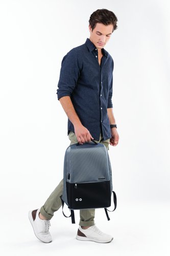 BestLife Neoton 2.0 15.6 Inch Laptop Backpack Grey/Black BB-3537BU
