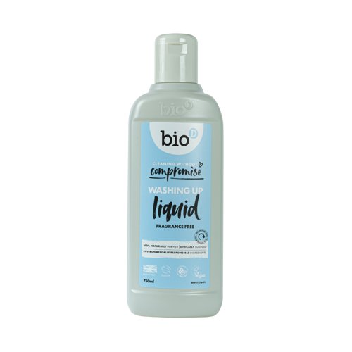 Biod Fragrance Free Washing Up Liquid 750ml Pack of 12 BWU127a