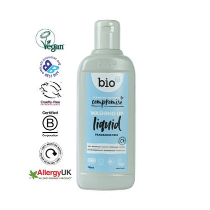 Biod Fragrance Free Washing Up Liquid 750ml Pack of 12 BWU127a