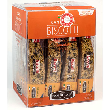 Pan Ducale Chocolate Chip Cantuccini Biscotti 24 x 36g