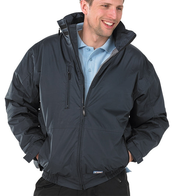 Bomber Jacket Waterproof & Polar Fleece Lined Navy {All Sizes} - UK BUSINESS SUPPLIES