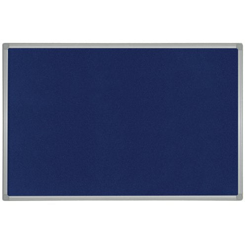 Bi-Office Aluminium Trim Felt Noticeboard 600x450mm Blue FB0443186