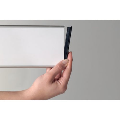 Bi-Office Drywipe Desk Nameplate 60x220x20mm White NPL01011