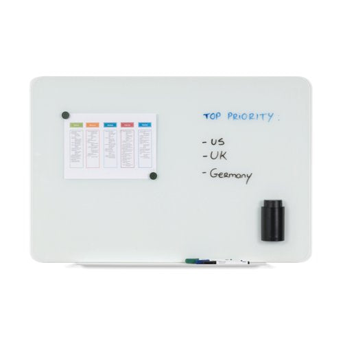 Bi-Office Magnetic Glass Drywipe Board 1200x900mm GL080101