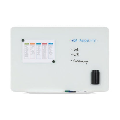 Bi-Office Magnetic Glass Drywipe Board 1200x900mm GL080101