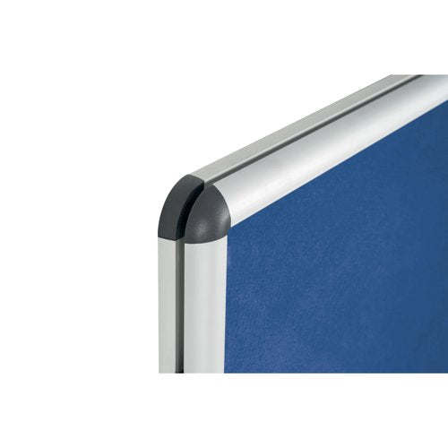 Bi-Office Enclore Felt Indoor Lockable Glazed Case 720x981x35mm Blue VT630107150