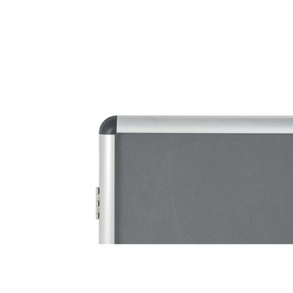 Bi-Office Enclore Felt Indoor Lockable Glazed Case 720x981x35mm Grey VT630103150