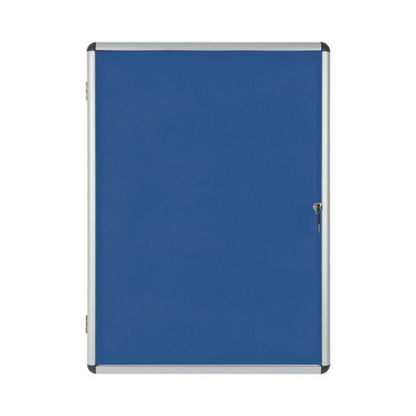 Bi-Office Enclore Felt Indoor Lockable Glazed Case 1160x981x35mm Blue VT640107150
