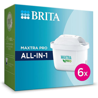 BRITA MAXTRA PRO All In One Water Filter Cartridge,Pack of 6