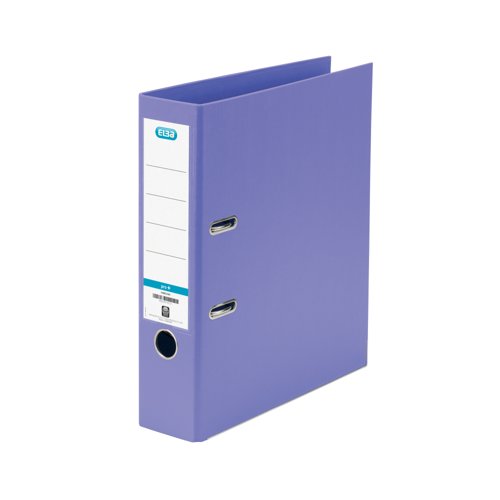 Elba 70Mm Lever Arch File Plastic A4 Purple 100202167